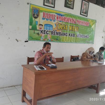 Rapat Koordinasi Posyandu Desa Waru Kec. Rembang
